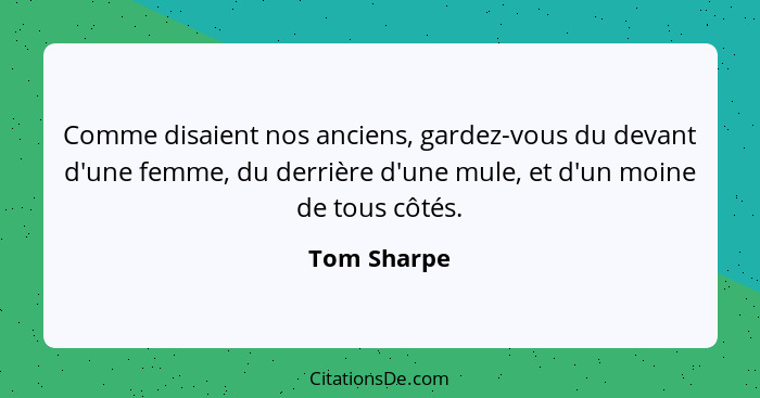 Tom Sharpe Comme Disaient Nos Anciens Gardez Vous Du Deva