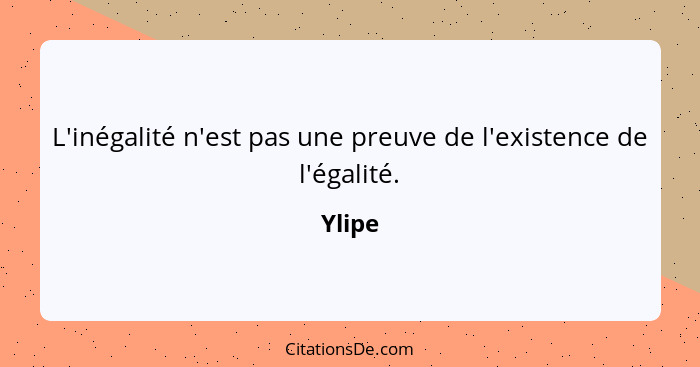 L'inégalité n'est pas une preuve de l'existence de l'égalité.... - Ylipe