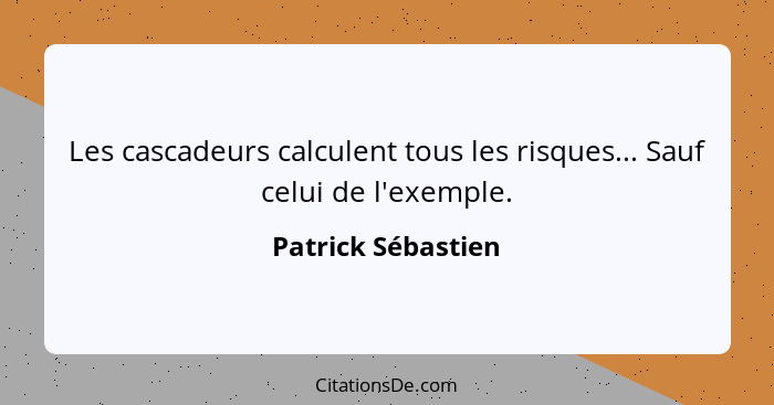 Patrick Sebastien Les Cascadeurs Calculent Tous Les Risque