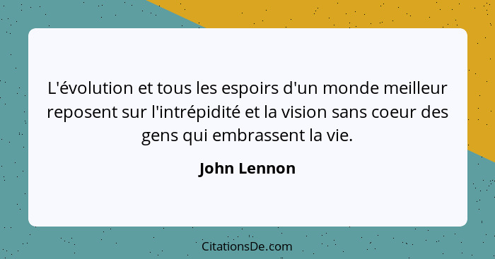 John Lennon L Evolution Et Tous Les Espoirs D Un Monde Mei