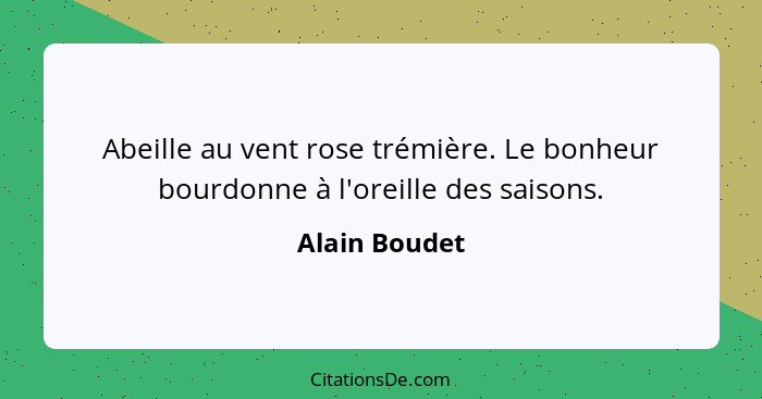 Abeille au vent rose trémière. Le bonheur bourdonne à l'oreille des saisons.... - Alain Boudet