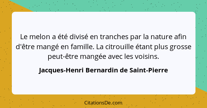 Jacques Henri Bernardin De Saint Pierre Le Melon A Ete Div