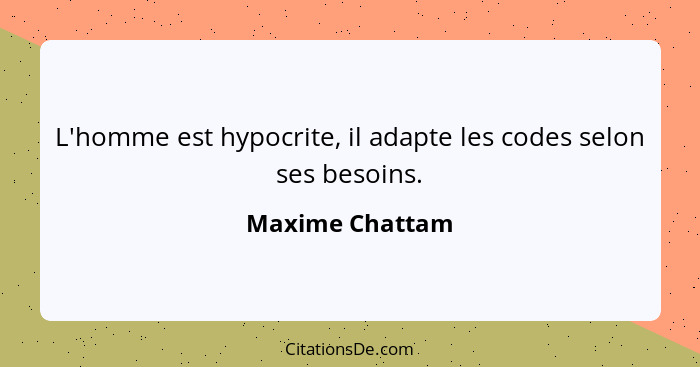 Maxime Chattam L Homme Est Hypocrite Il Adapte Les Codes